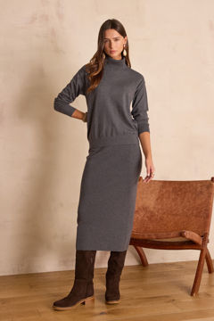 Picture of CHARLOTTE STRAIGHT WOOL SKIRT